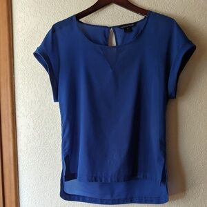Royal navy blue blouse